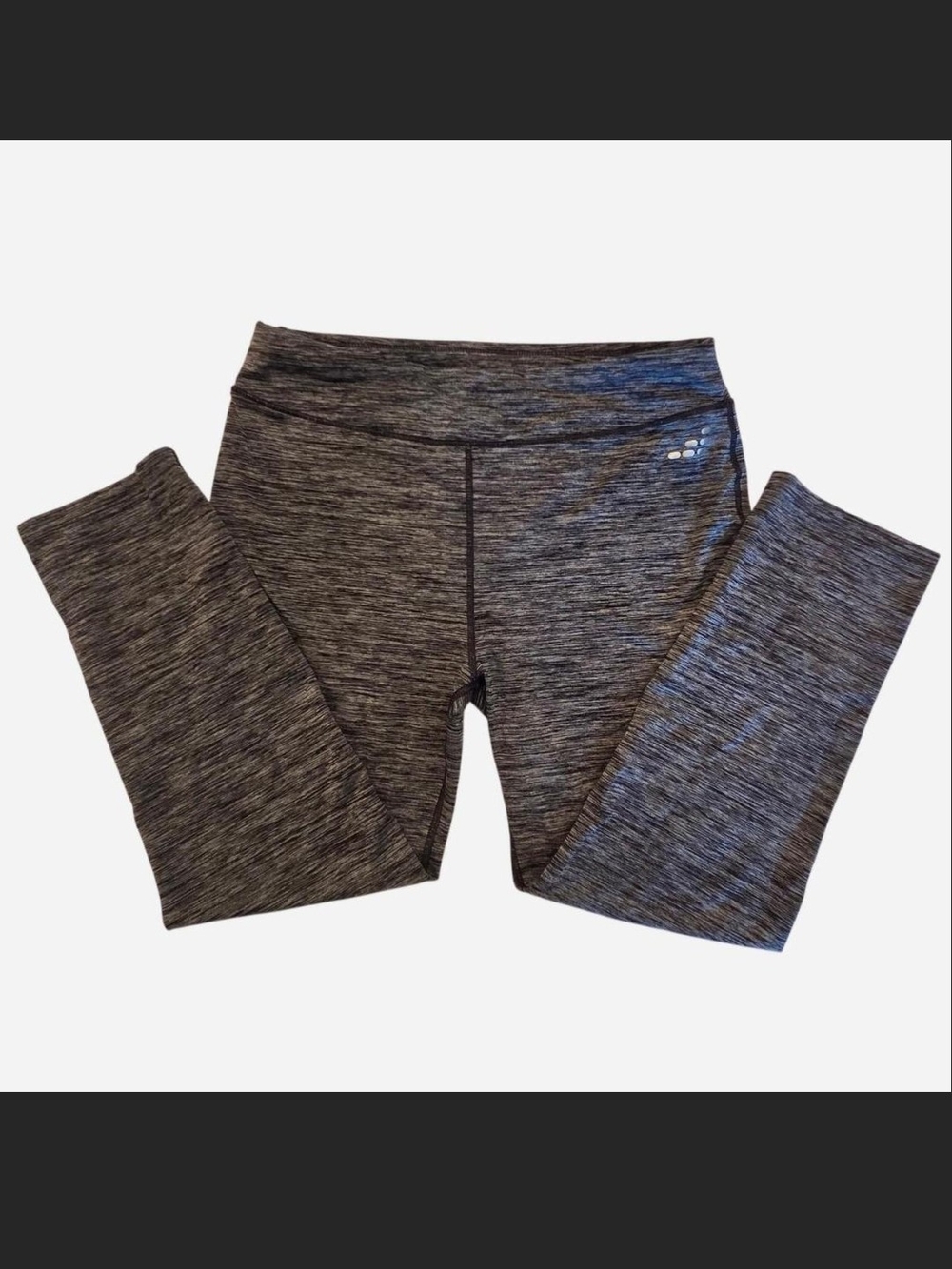 BCG Kids Gray Space-Dye Athletic Leggings Size L (12 - 14)